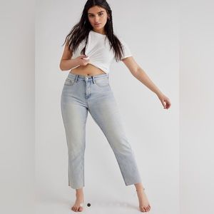 FREE PEOPLE CRVY High Rise Vintage Straight Jeans